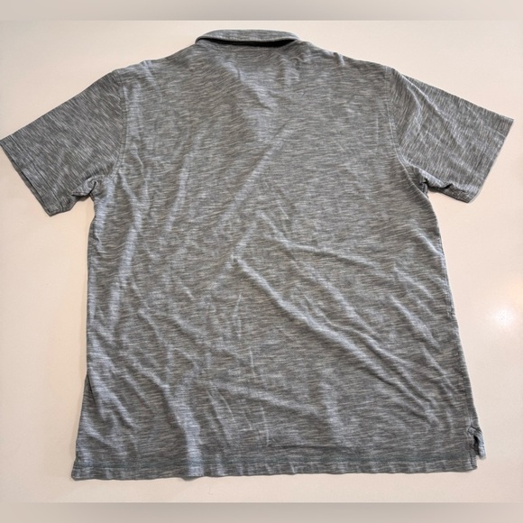 LINKSOUL Men’s 3 Button Polo Golf Short Sleeve Shirt Green Striped Size XL - Picture 2 of 7